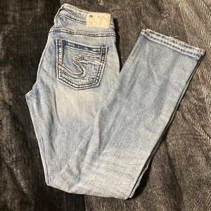 Silver jeans, Suki style, size 27/33